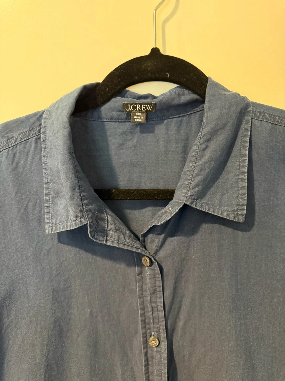 J. Crew Navy Button-Down Shirtdress